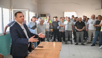 Başkan Eşki'den alev savaşçılarına teşekkür ziyareti