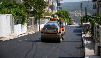 Bornova'da asfalt çalışmaları
