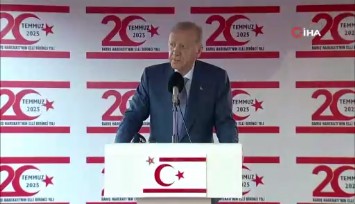 Cumhurbaşkanı Erdoğan, 'Kıbrıs Türklerinin kaybedecek bir 60 yılı daha yoktur'