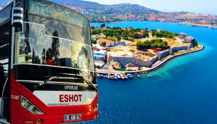 İşte İzmir’de sahillere götüren belediye otobüsleri: Toplu taşımayla serin sulara