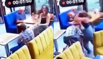 Kadın garsona tokat atan müşteri hayatının dersini aldı
