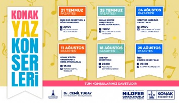 Konak Yaz Konserleri başlıyor