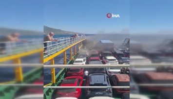 Marmara Adası açıklarında yangın çıkan feribotta can pazarı: 200 yolcu tahliye ediliyor