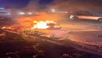 Motosiklet alev topuna döndü, sürücü yanarak hayatını kaybetti