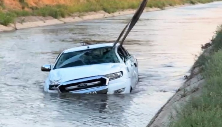 Pikap sulama kanalına uçtu: 1 kişi hayatını kaybetti