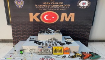 Uşak’ta operasyon: Çok sayıda ruhsatsız silah ele geçirildi