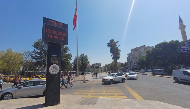 Aydın’da hissedilen sıcaklık 50 dereceye yaklaştı