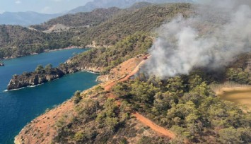 Fethiye’de orman yangını: Ekipler müdahale ediyor