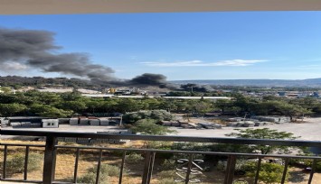 İzmir'de katı atık merkezinde yangın paniği
