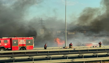 İzmir’de mobilya atölyesi cayır cayır yandı: yangın güçlükle söndürüldü