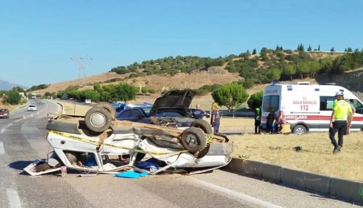 Manisa’da trafik kazası: 1 ölü, 3 yaralı