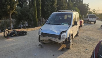 Motor yine can aldı: Ödemiş'te araba ile çarpışan motorsiklet sürücüsü hayatını kaybetti