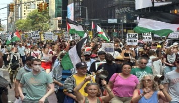 New York’ta on binlerce kişilik İsrail protestosu