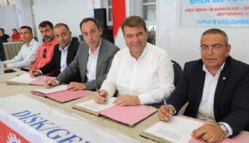 Seferihisar Belediyesi ile DİSK Sendikası masaya oturdu: İşçilere yüz güldüren toplu iş sözleşmesi imzalandı