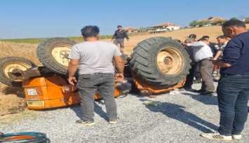 Alaşehir’de traktör kazası: 1 ölü