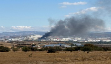 Aliağa'da fabrikada yangın paniği