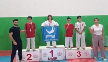 Aliağalı karateciler İzmir İl Şampiyonası’nda büyük başarı elde etti