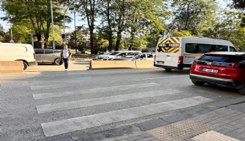 Ankara'da bir sürücü yaya geçidinde tartıştığı kadını yumrukladı