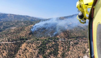 Aydın’da zirai alanda yangın: Havadan ve karadan müdahale sürüyor