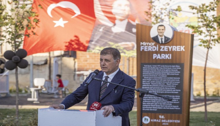 Başkan Tugay, Ferdi Zeyrek’i andı: Ferdi Zeyrek Parkı ve Zübeyde Hanım Anne Evi açıldı