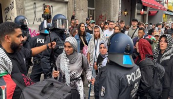 Berlin polisinden Filistin’e destek gösterisine sert müdahale