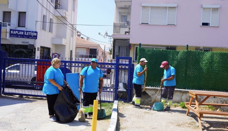 Çeşme’deki okullarda temizlik seferberliği
