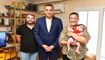Çiğli Belediyesi Hoş Geldin Bebek projesiyle miniklere ilk hediyelerini ulaştırıyor