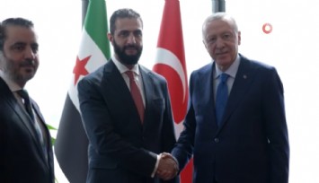 Cumhurbaşkanı Erdoğan, Suriye Devlet Başkanı eş-Şara ile bir araya geldi