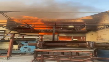 İzmir İtfaiyesi, Bornova’daki iş yeri yangınını kontrol altına aldı