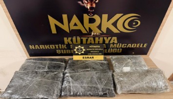 Kütahya’da uyuşturucu operasyonu: 6,5 kilo esrar ve 58 bin içimlik sentetik madde ele geçirildi