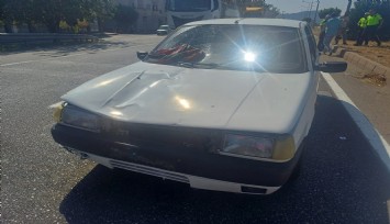 Manisa'da karşıdan karşıya geçen kadına araba çarptı: Müdahalelere rağmen kurtarılamadı