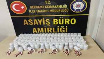 Bergama’da araçta 8 bin 21 uyuşturucu hap ele geçirildi: 1 tutuklama