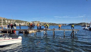 Bodrum’da 10 yıllık kaçak liman yıkılıyor