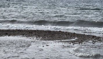 Bodrum’da deniz çekildi
