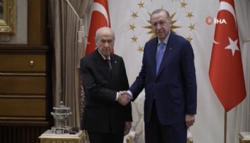 Cumhurbaşkanı Erdoğan, Devlet Bahçeli ile bir araya geldi