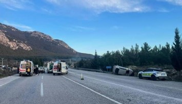 Muğla-Denizli karayolunda kaza: 5 yaralı