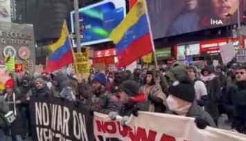 New York'ta binlerce kişi Venezuela için yürüdü