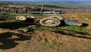 Ödemiş’te traktör şarampole yuvarlandı: Sürücü hayatını kaybetti