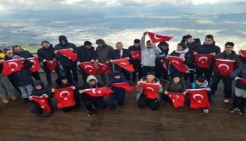 Spil'in zirvesinde Türk Bayrağı açtılar