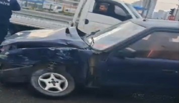 Yolcu otobüsü ile otomobil çarpıştı: 2 kişi yaralandı