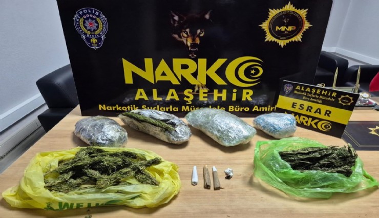 Alaşehir'de narkotik operasyonu: 1 kilo esrarla yakalanan şüpheli tutuklandı