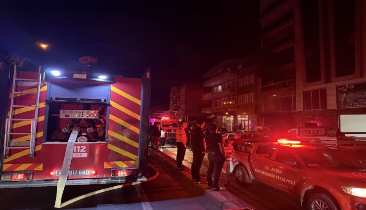 Aydın’da gece yarısı yangın paniği: 5 kişi dumandan etkilendi