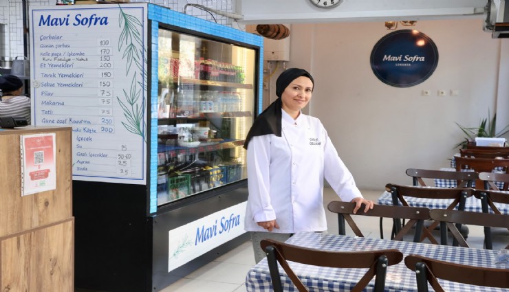 Buca'da aşçılık kursunu bitirdi, kendi lokantasını açtı