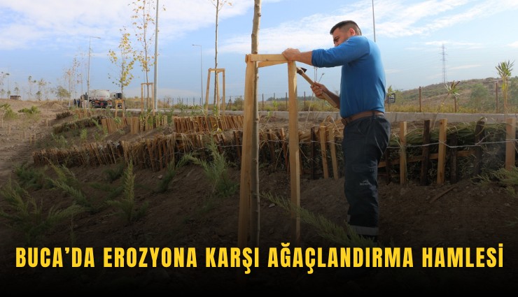 Buca’da erozyona karşı ağaçlandırma hamlesi
