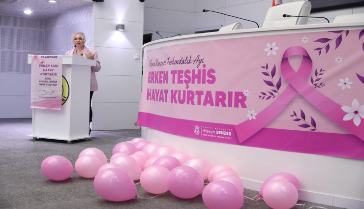 Buca’da meme kanserine karşı farkındalık yürüyüşü düzenlendi