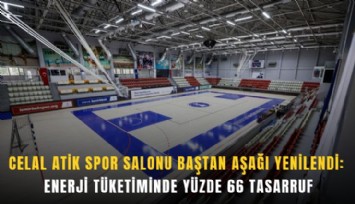 Celal Atik Spor Salonu baştan aşağı yenilendi: Enerji tüketiminde yüzde 66 tasarruf