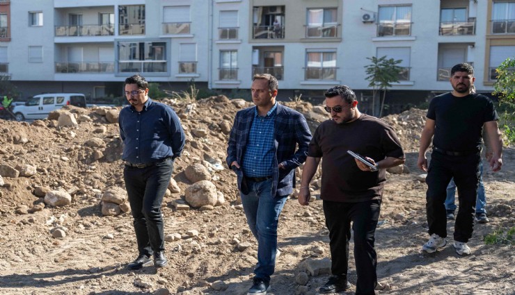 Erzene’de otopark ve yol çalışması: Acil araçların geçişi kolaylaşacak