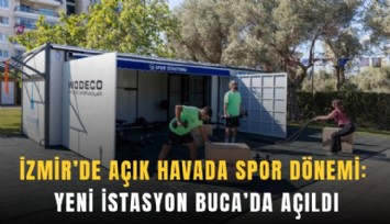 İzmir’de açık havada spor dönemi: Yeni istasyon Buca’da açıldı