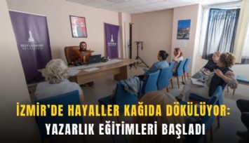 İzmir’de hayaller kağıda dökülüyor: Yazarlık eğitimleri başladı