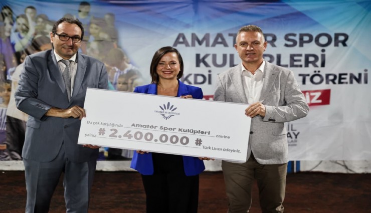 Karabağlar’da amatör spor kulüplerine 2,4 milyon TL destek